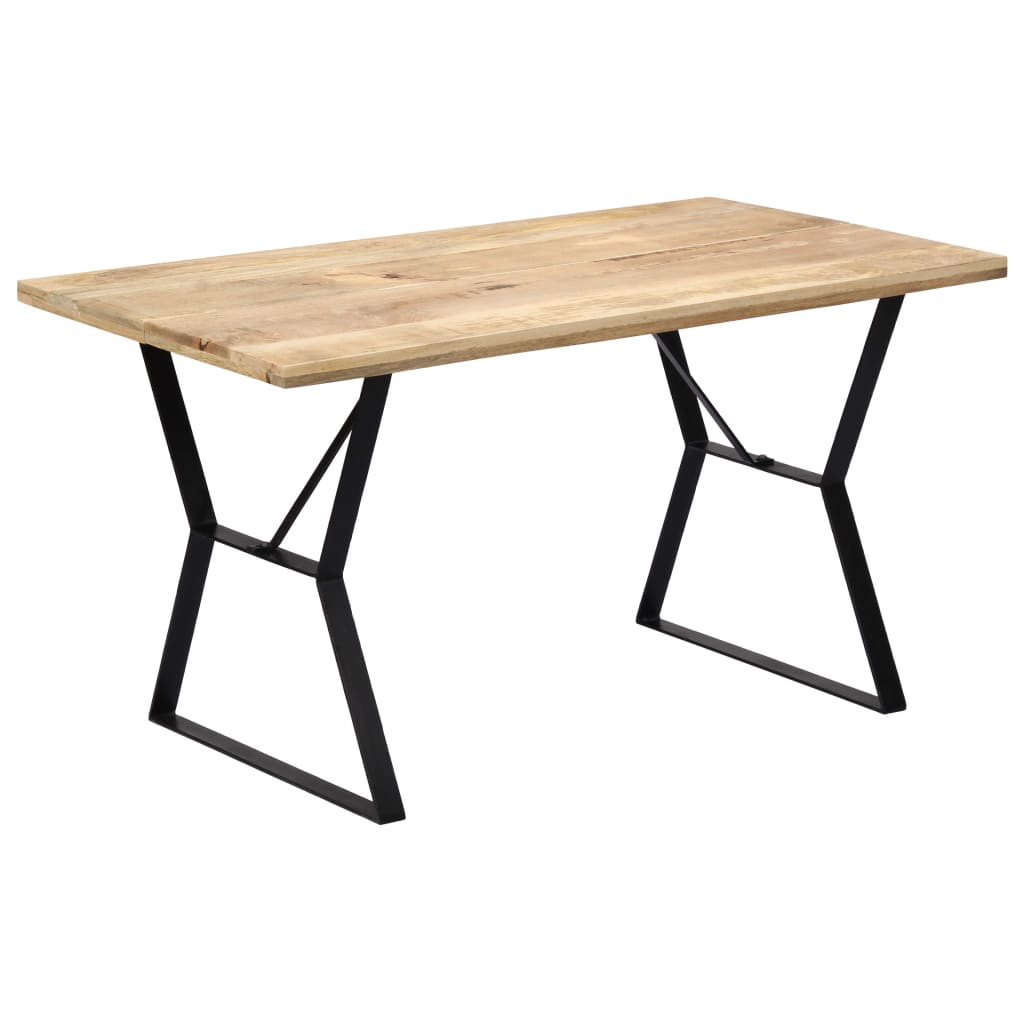 Dining Table 140x80x76 cm Solid Mango Wood- Kitchen & Dining Room Tables - HomeShopIreland - Home Shop Ireland - Kitchen & Dining Room Tables - Dining Table 140x80x76 cm Solid Mango Wood