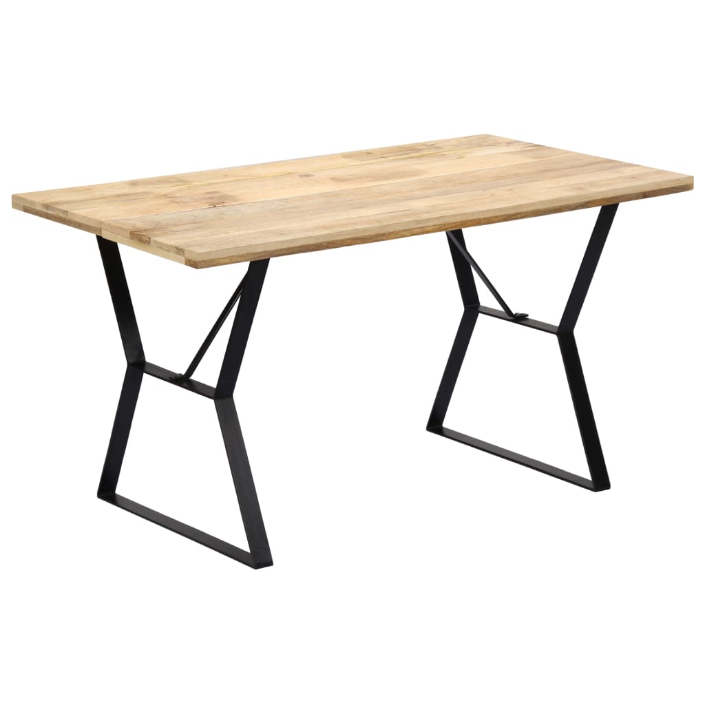 Dining Table 140x80x76 cm Solid Mango Wood- Kitchen & Dining Room Tables - HomeShopIreland - Home Shop Ireland - Kitchen & Dining Room Tables - Dining Table 140x80x76 cm Solid Mango Wood
