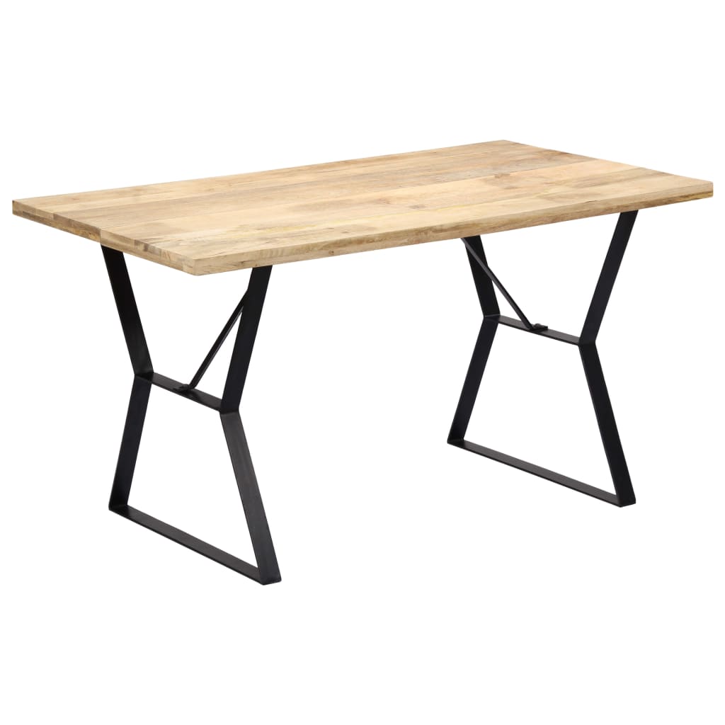 Dining Table 140x80x76 cm Solid Mango Wood- Kitchen & Dining Room Tables - HomeShopIreland - Home Shop Ireland - Kitchen & Dining Room Tables - Dining Table 140x80x76 cm Solid Mango Wood
