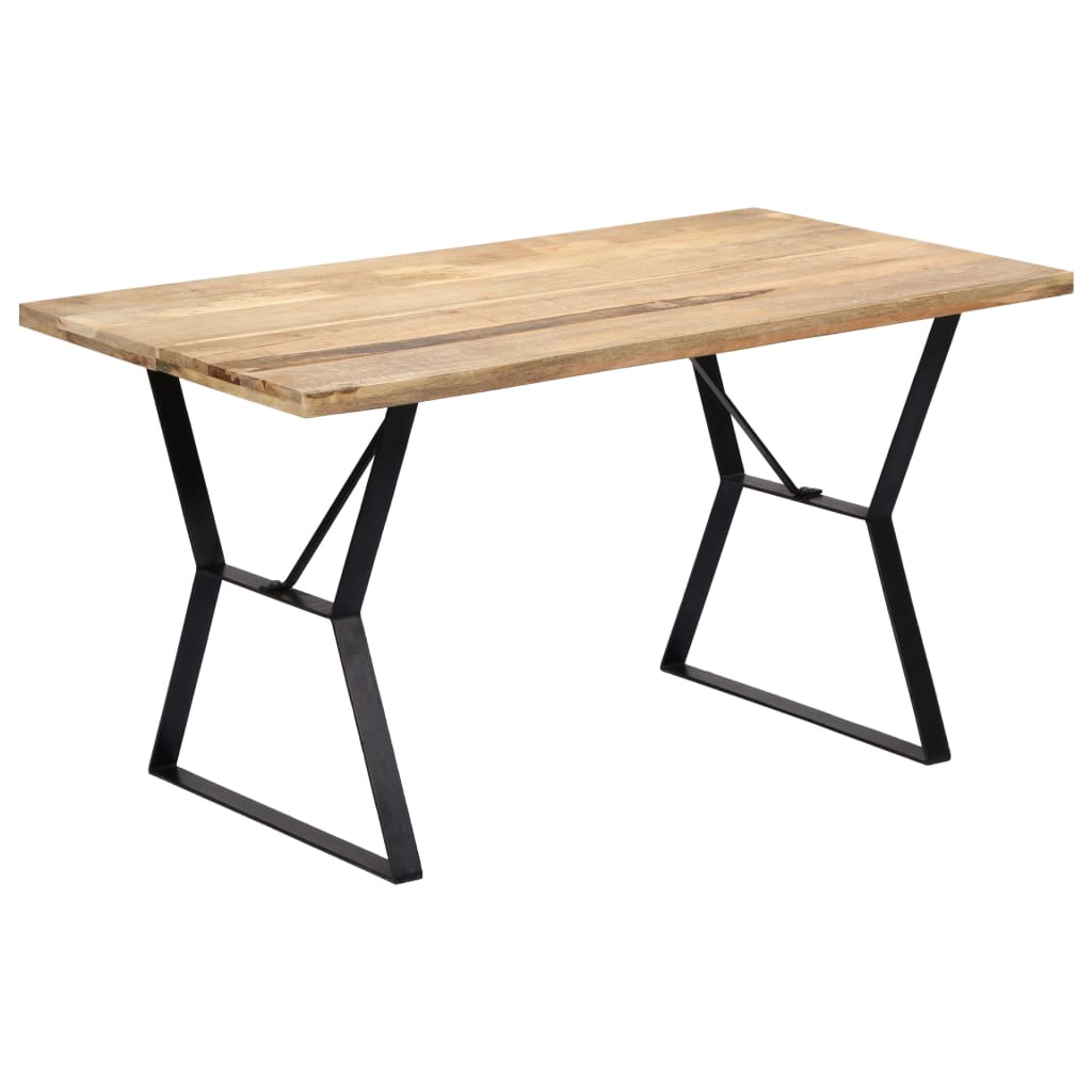 Dining Table 140x80x76 cm Solid Mango Wood- Kitchen & Dining Room Tables - HomeShopIreland - Home Shop Ireland - Kitchen & Dining Room Tables - Dining Table 140x80x76 cm Solid Mango Wood