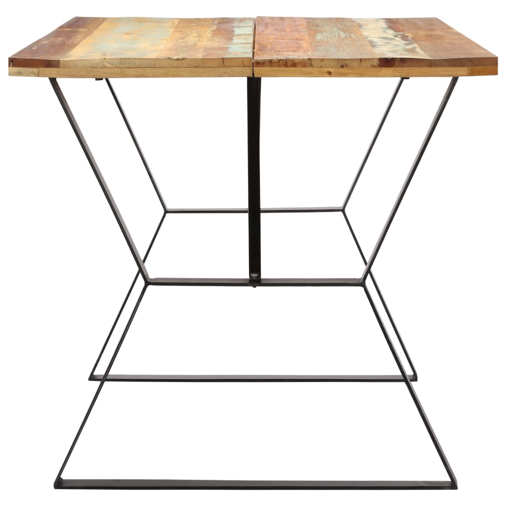 Dining Table 140x80x76 cm Solid Reclaimed Wood- Kitchen & Dining Room Tables - HomeShopIreland - Home Shop Ireland - Kitchen & Dining Room Tables - Dining Table 140x80x76 cm Solid Reclaimed Wood