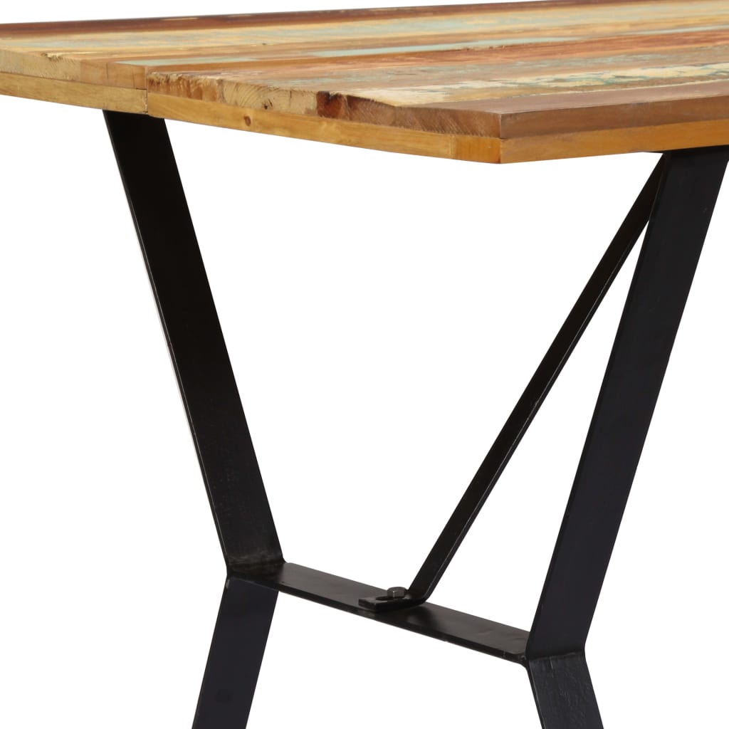 Dining Table 140x80x76 cm Solid Reclaimed Wood- Kitchen & Dining Room Tables - HomeShopIreland - Home Shop Ireland - Kitchen & Dining Room Tables - Dining Table 140x80x76 cm Solid Reclaimed Wood