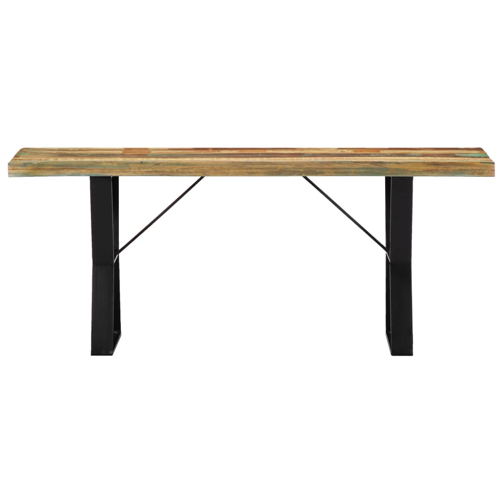 Bench 110 cm Solid Reclaimed Wood- Kitchen & Dining Benches - HomeShopIreland - Home Shop Ireland - Kitchen & Dining Benches - Bench 110 cm Solid Reclaimed Wood