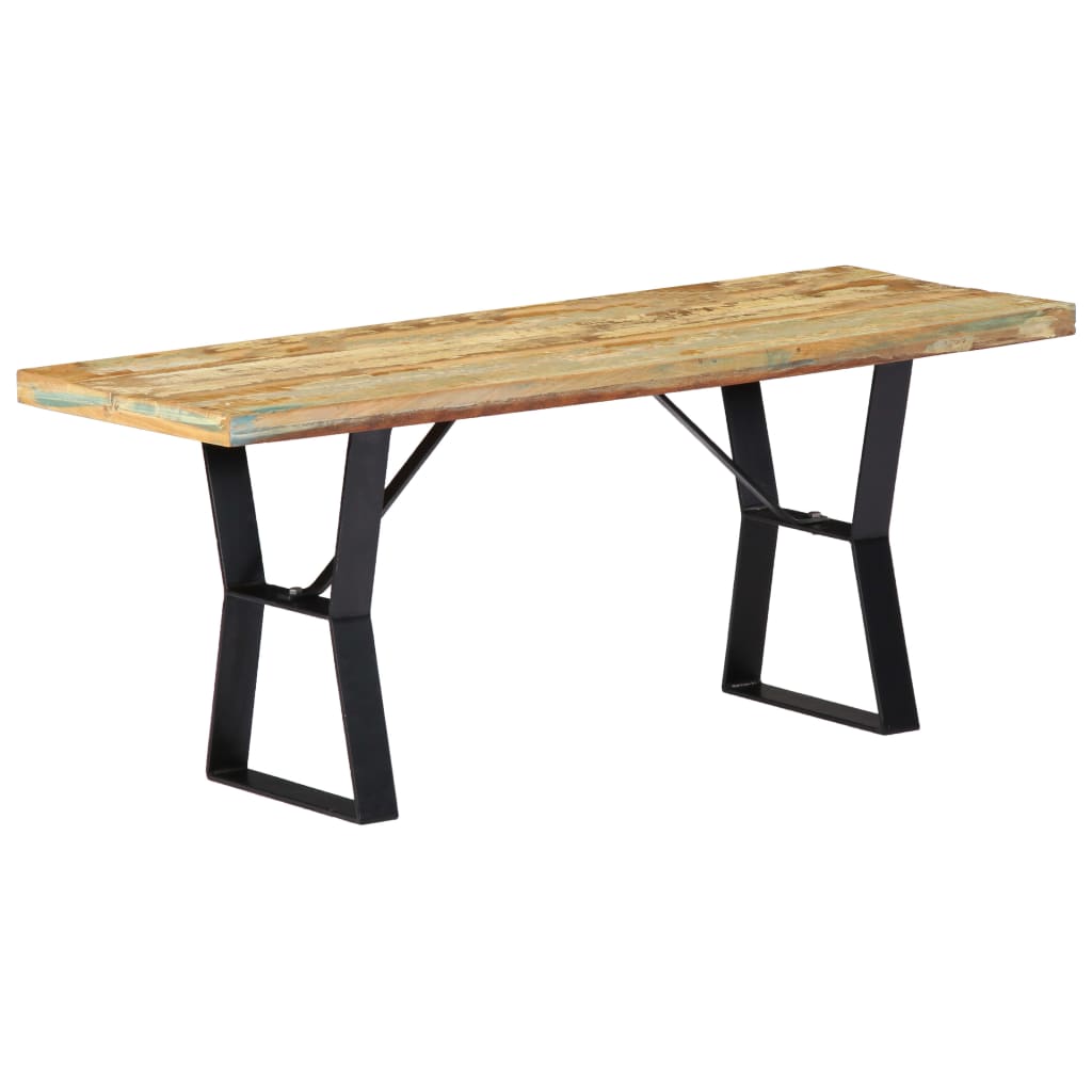 Bench 110 cm Solid Reclaimed Wood- Kitchen & Dining Benches - HomeShopIreland - Home Shop Ireland - Kitchen & Dining Benches - Bench 110 cm Solid Reclaimed Wood