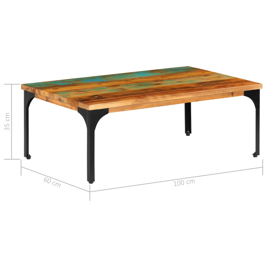Coffee Table 100x60x35 cm Solid Reclaimed Wood- Coffee Tables - HomeShopIreland - Home Shop Ireland - Coffee Tables - Coffee Table 100x60x35 cm Solid Reclaimed Wood
