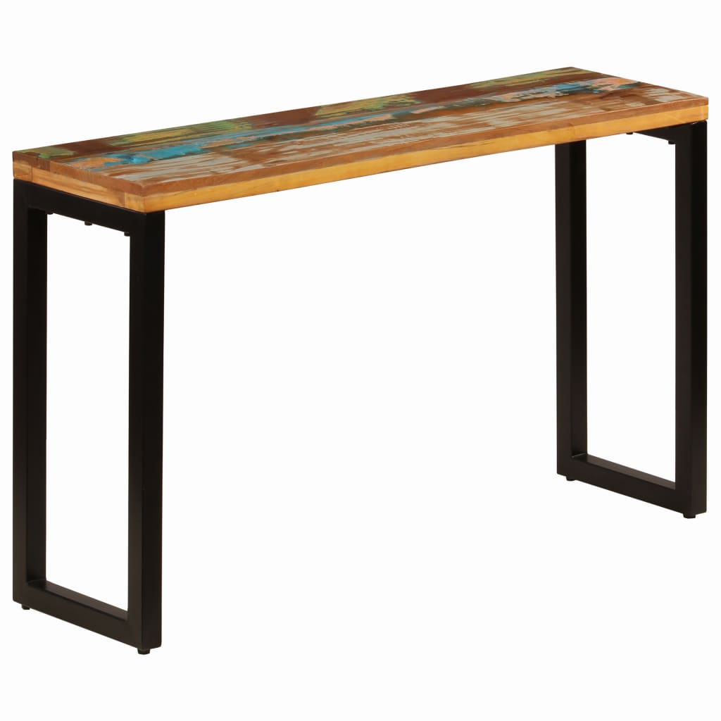 Console Table 120x35x76 cm Solid Reclaimed Wood and Steel- End Tables - HomeShopIreland - Home Shop Ireland - End Tables - Console Table 120x35x76 cm Solid Reclaimed Wood and Steel