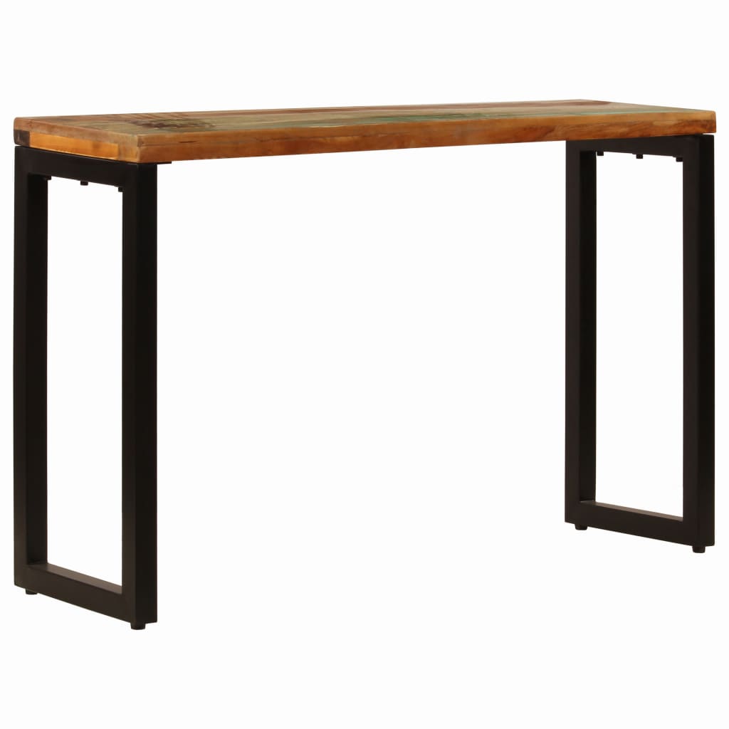 Console Table 120x35x76 cm Solid Reclaimed Wood and Steel- End Tables - HomeShopIreland - Home Shop Ireland - End Tables - Console Table 120x35x76 cm Solid Reclaimed Wood and Steel