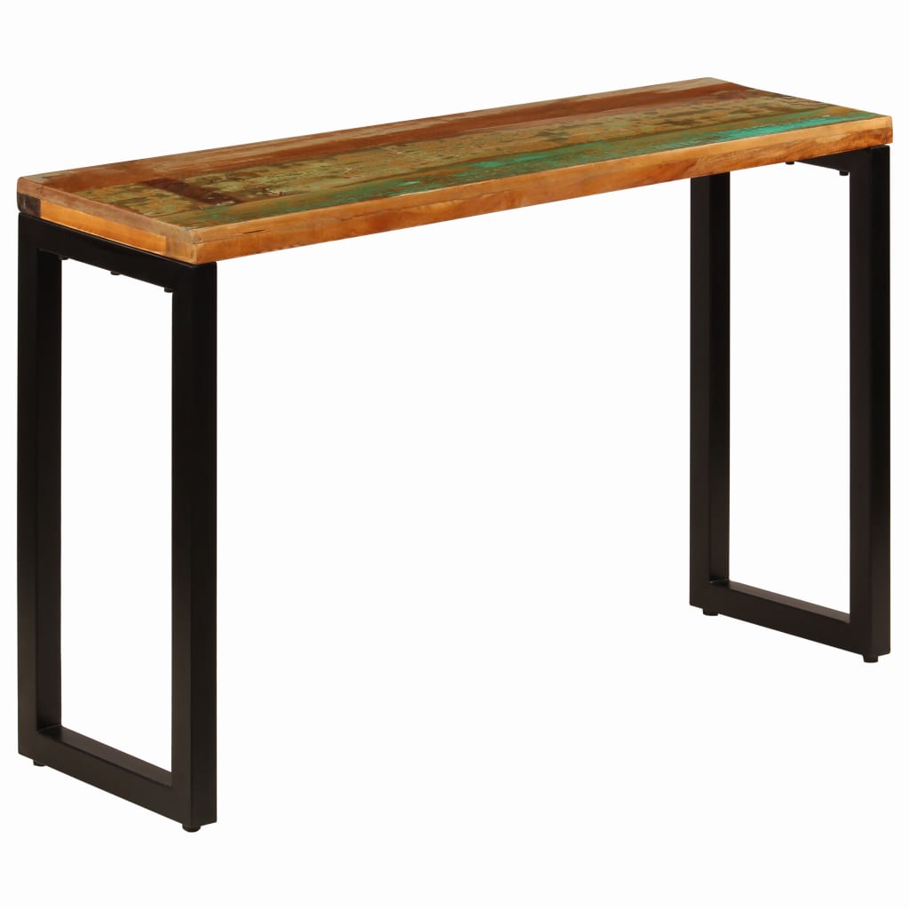Console Table 120x35x76 cm Solid Reclaimed Wood and Steel- End Tables - HomeShopIreland - Home Shop Ireland - End Tables - Console Table 120x35x76 cm Solid Reclaimed Wood and Steel