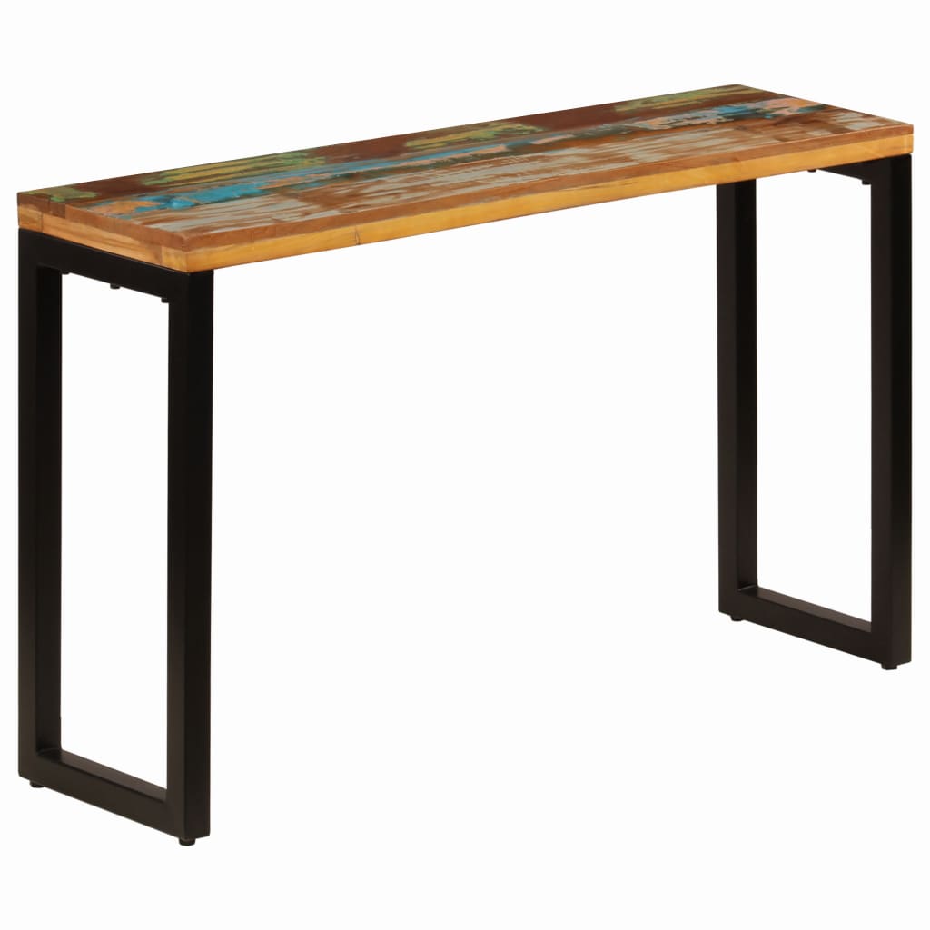 Console Table 120x35x76 cm Solid Reclaimed Wood and Steel- End Tables - HomeShopIreland - Home Shop Ireland - End Tables - Console Table 120x35x76 cm Solid Reclaimed Wood and Steel