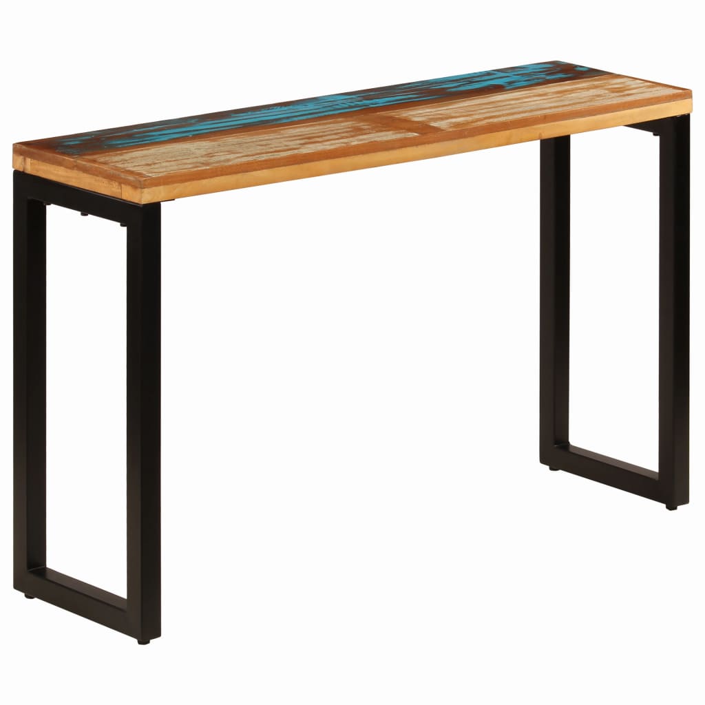 Console Table 120x35x76 cm Solid Reclaimed Wood and Steel- End Tables - HomeShopIreland - Home Shop Ireland - End Tables - Console Table 120x35x76 cm Solid Reclaimed Wood and Steel