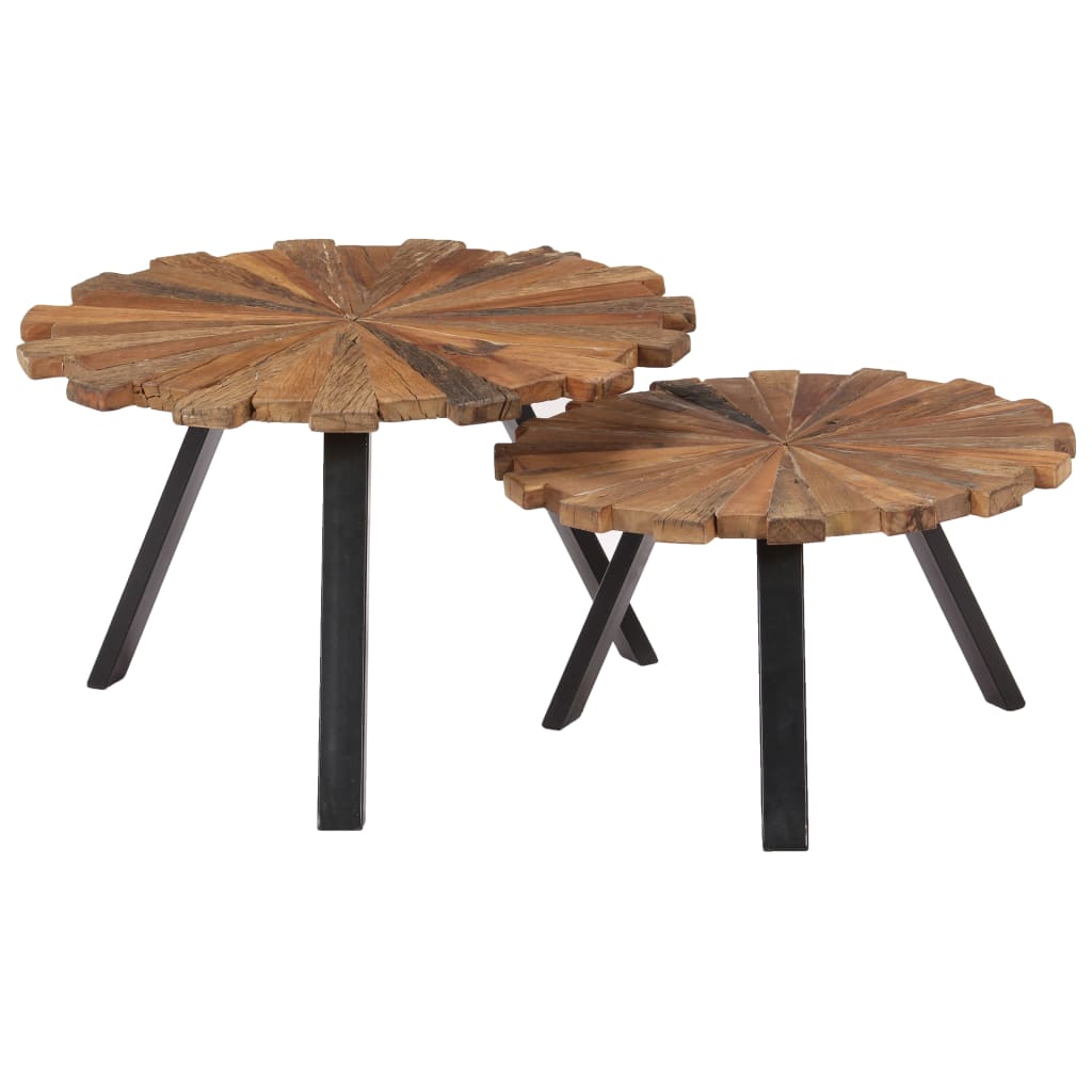 Coffee Tables 2 pcs Solid Reclaimed Wood- Coffee Tables - HomeShopIreland - Home Shop Ireland - Coffee Tables - Coffee Tables 2 pcs Solid Reclaimed Wood