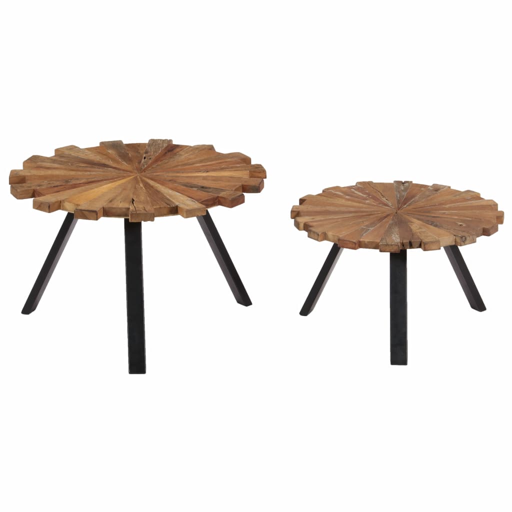 Coffee Tables 2 pcs Solid Reclaimed Wood- Coffee Tables - HomeShopIreland - Home Shop Ireland - Coffee Tables - Coffee Tables 2 pcs Solid Reclaimed Wood