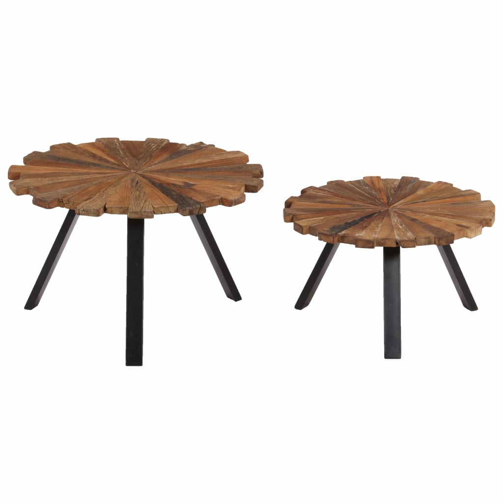 Coffee Tables 2 pcs Solid Reclaimed Wood- Coffee Tables - HomeShopIreland - Home Shop Ireland - Coffee Tables - Coffee Tables 2 pcs Solid Reclaimed Wood