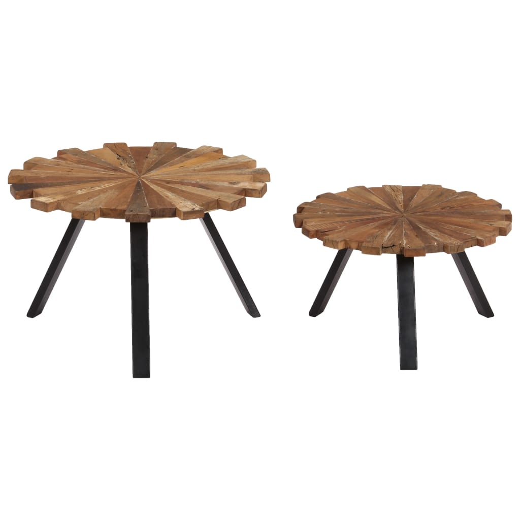 Coffee Tables 2 pcs Solid Reclaimed Wood- Coffee Tables - HomeShopIreland - Home Shop Ireland - Coffee Tables - Coffee Tables 2 pcs Solid Reclaimed Wood