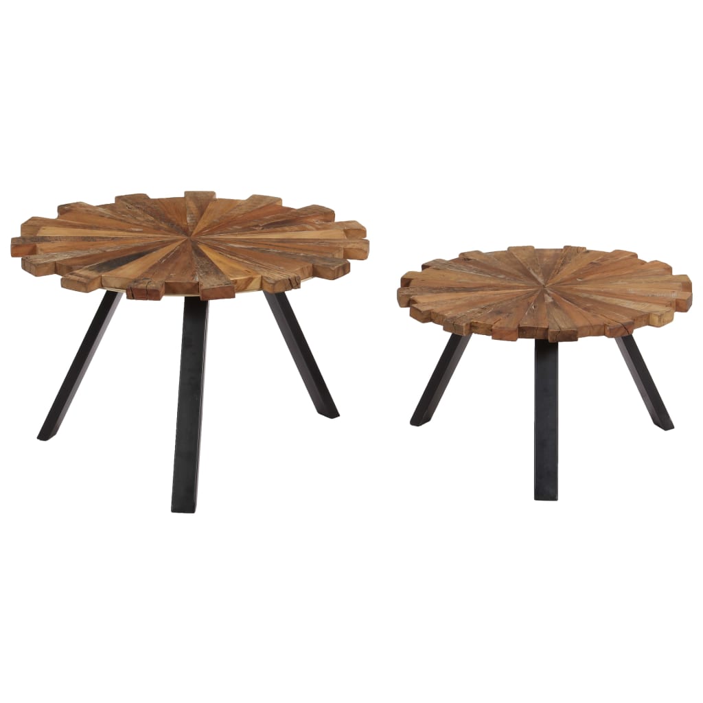 Coffee Tables 2 pcs Solid Reclaimed Wood- Coffee Tables - HomeShopIreland - Home Shop Ireland - Coffee Tables - Coffee Tables 2 pcs Solid Reclaimed Wood