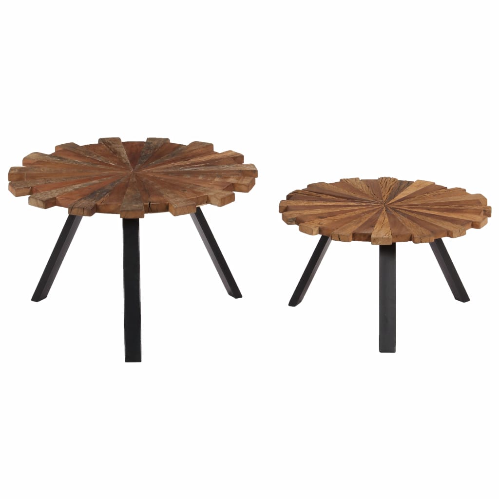 Coffee Tables 2 pcs Solid Reclaimed Wood- Coffee Tables - HomeShopIreland - Home Shop Ireland - Coffee Tables - Coffee Tables 2 pcs Solid Reclaimed Wood