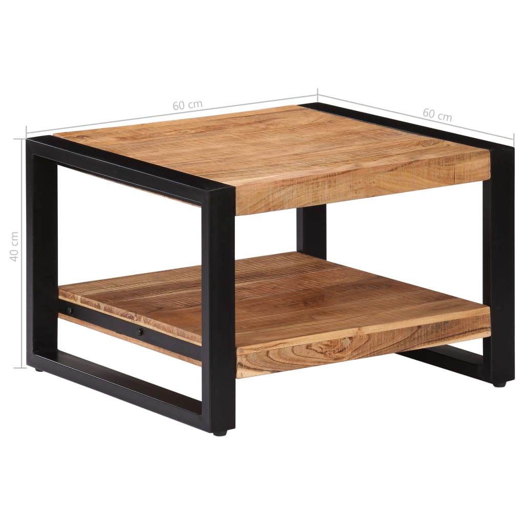 Coffee Table 60x60x40 cm Solid Acacia Wood- Coffee Tables - HomeShopIreland - Home Shop Ireland - Coffee Tables - Coffee Table 60x60x40 cm Solid Acacia Wood