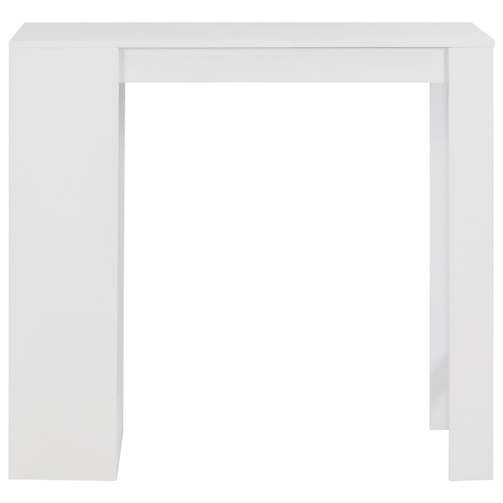 Bar Table with Shelf White 110x50x103 cm- Kitchen & Dining Room Tables - HomeShopIreland - Home Shop Ireland - Kitchen & Dining Room Tables - Bar Table with Shelf White 110x50x103 cm