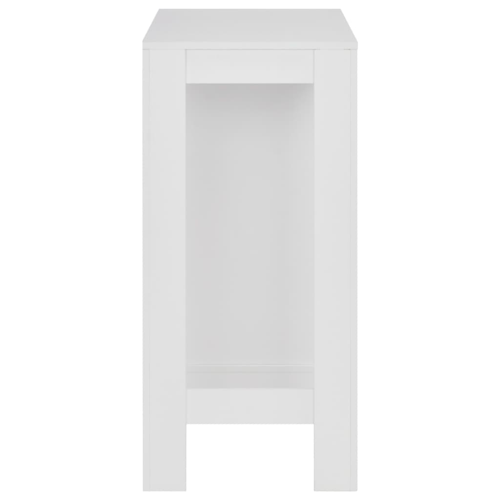 Bar Table with Shelf White 110x50x103 cm- Kitchen & Dining Room Tables - HomeShopIreland - Home Shop Ireland - Kitchen & Dining Room Tables - Bar Table with Shelf White 110x50x103 cm