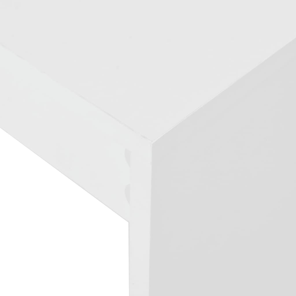 Bar Table with Shelf White 110x50x103 cm- Kitchen & Dining Room Tables - HomeShopIreland - Home Shop Ireland - Kitchen & Dining Room Tables - Bar Table with Shelf White 110x50x103 cm