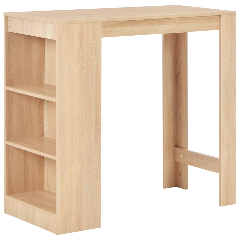 Bar Table with Shelf Oak 110x50x103 cm- Kitchen & Dining Room Tables - HomeShopIreland - Home Shop Ireland - Kitchen & Dining Room Tables - Bar Table with Shelf Oak 110x50x103 cm