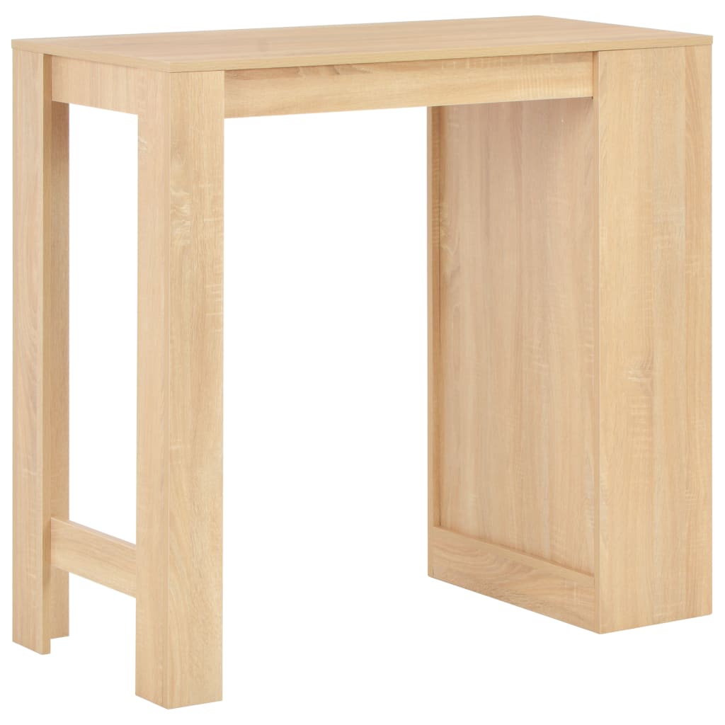 Bar Table with Shelf Oak 110x50x103 cm- Kitchen & Dining Room Tables - HomeShopIreland - Home Shop Ireland - Kitchen & Dining Room Tables - Bar Table with Shelf Oak 110x50x103 cm
