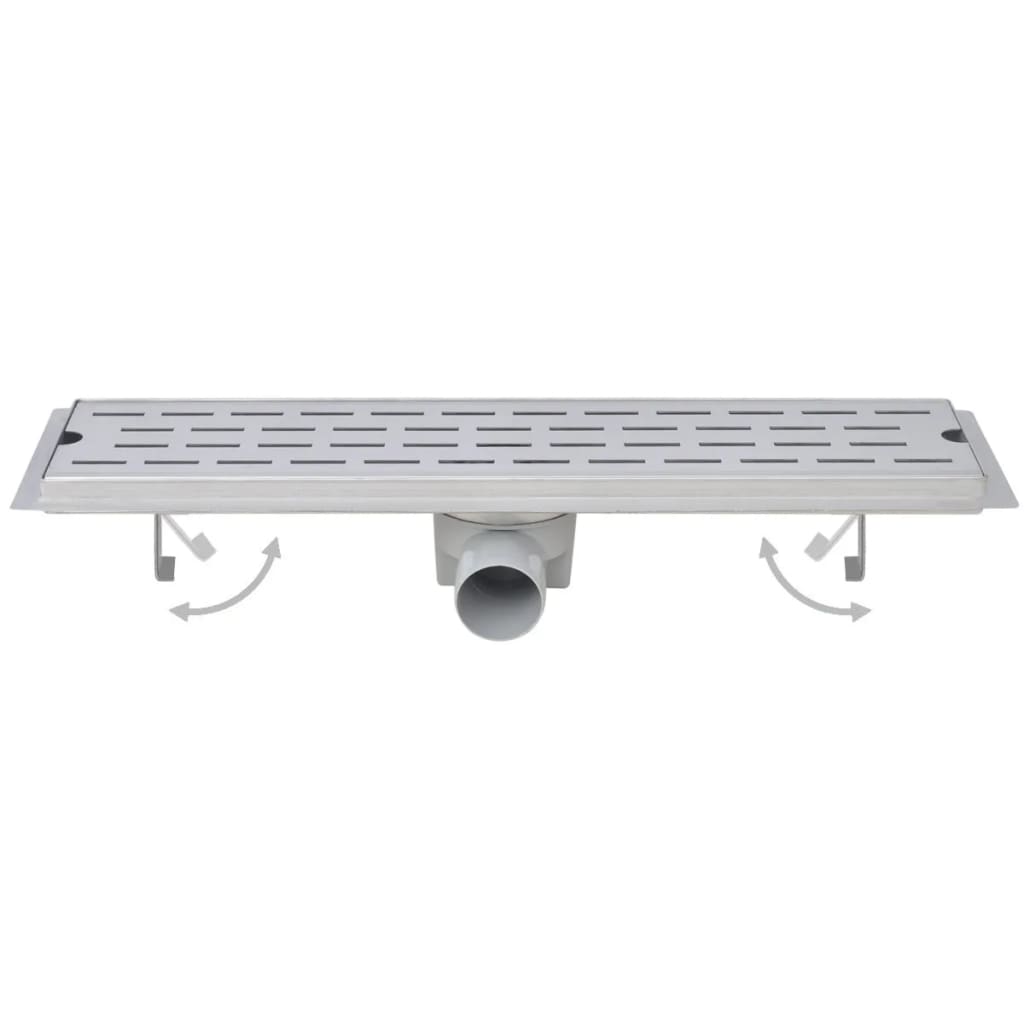 Linear Shower Drain 2 pcs Bubble 630x140 mm Stainless Steel- Drains - HomeShopIreland - Home Shop Ireland - Drains - Linear Shower Drain 2 pcs Bubble 630x140 mm Stainless Steel