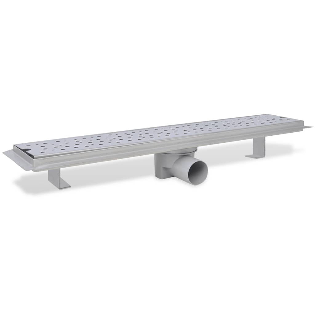 Linear Shower Drain 2 pcs Bubble 630x140 mm Stainless Steel- Drains - HomeShopIreland - Home Shop Ireland - Drains - Linear Shower Drain 2 pcs Bubble 630x140 mm Stainless Steel