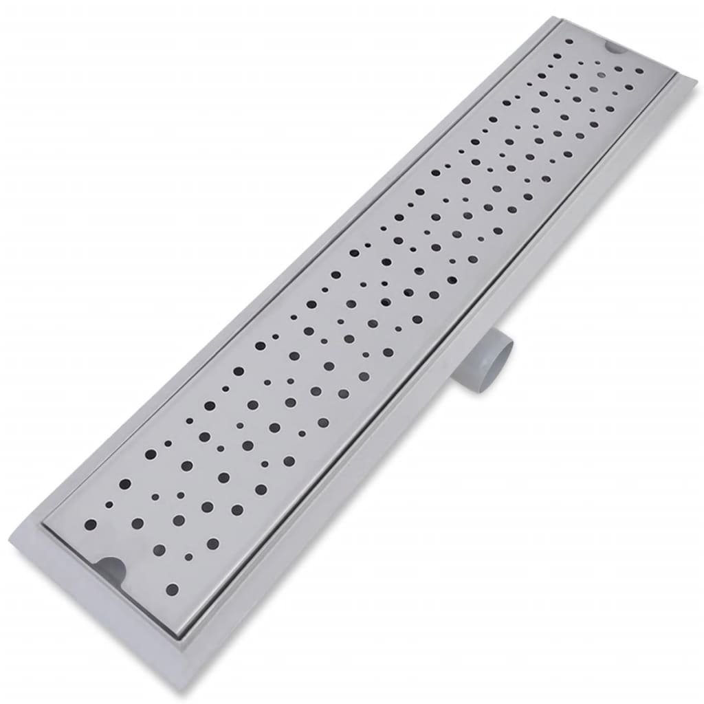 Linear Shower Drain 2 pcs Bubble 630x140 mm Stainless Steel- Drains - HomeShopIreland - Home Shop Ireland - Drains - Linear Shower Drain 2 pcs Bubble 630x140 mm Stainless Steel