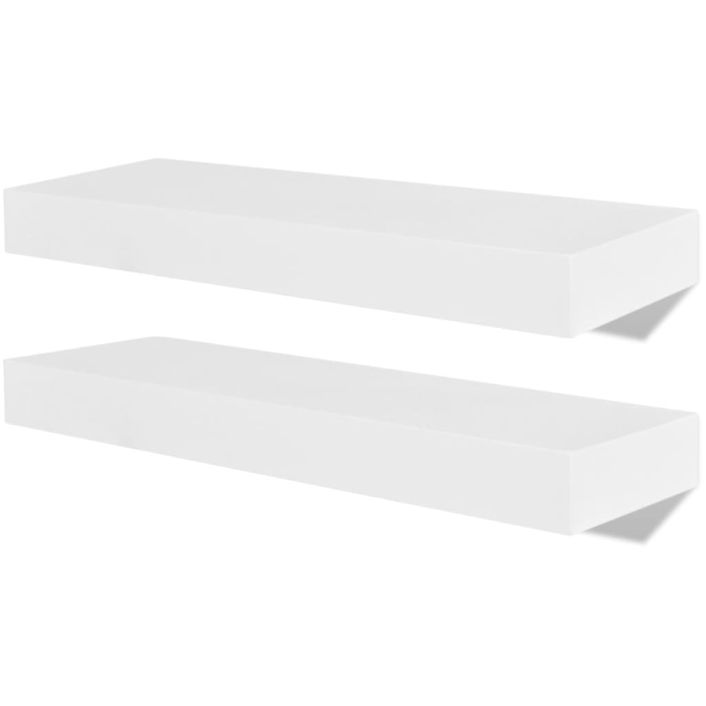 Wall Shelves 4 pcs White 40 cm- Wall Shelves & Ledges - HomeShopIreland - Home Shop Ireland - Wall Shelves & Ledges - Wall Shelves 4 pcs White 40 cm