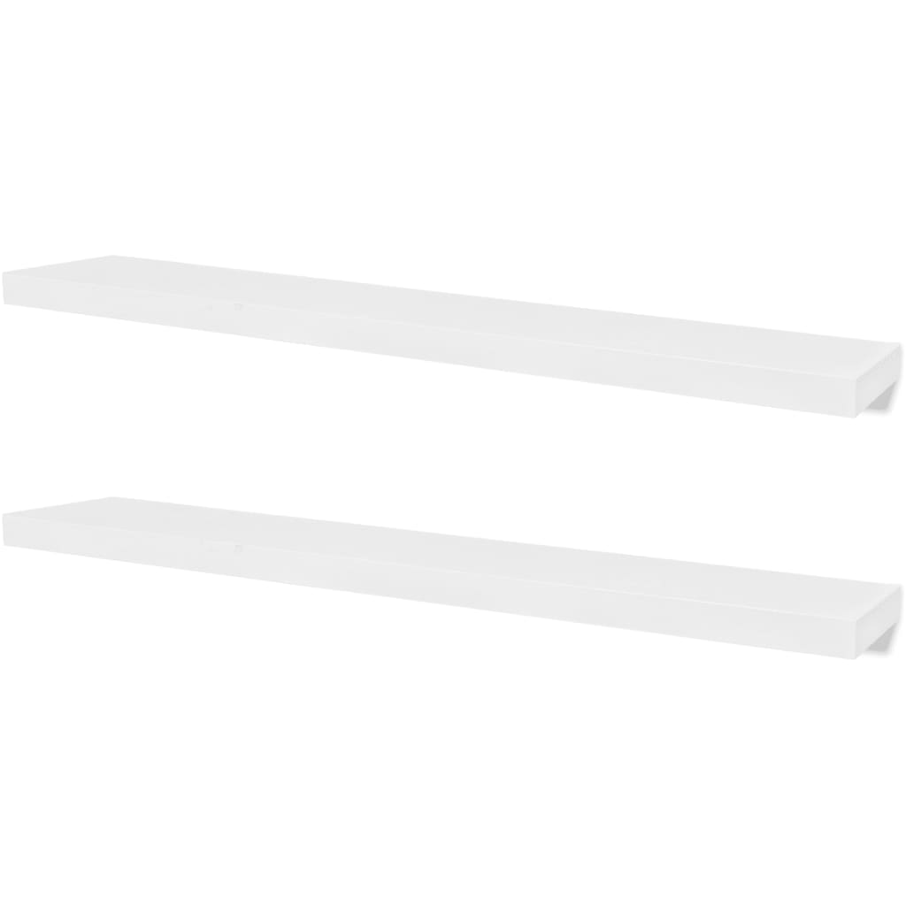 Wall Shelves 4 pcs White 120 cm- Wall Shelves & Ledges - HomeShopIreland - Home Shop Ireland - Wall Shelves & Ledges - Wall Shelves 4 pcs White 120 cm