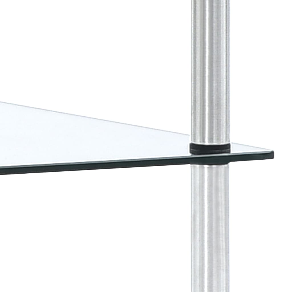 3-Tier Shelf Transparent 40x40x67 cm Tempered Glass- Bookcases & Standing Shelves - HomeShopIreland - Home Shop Ireland - Bookcases & Standing Shelves - 3-Tier Shelf Transparent 40x40x67 cm Tempered Glass