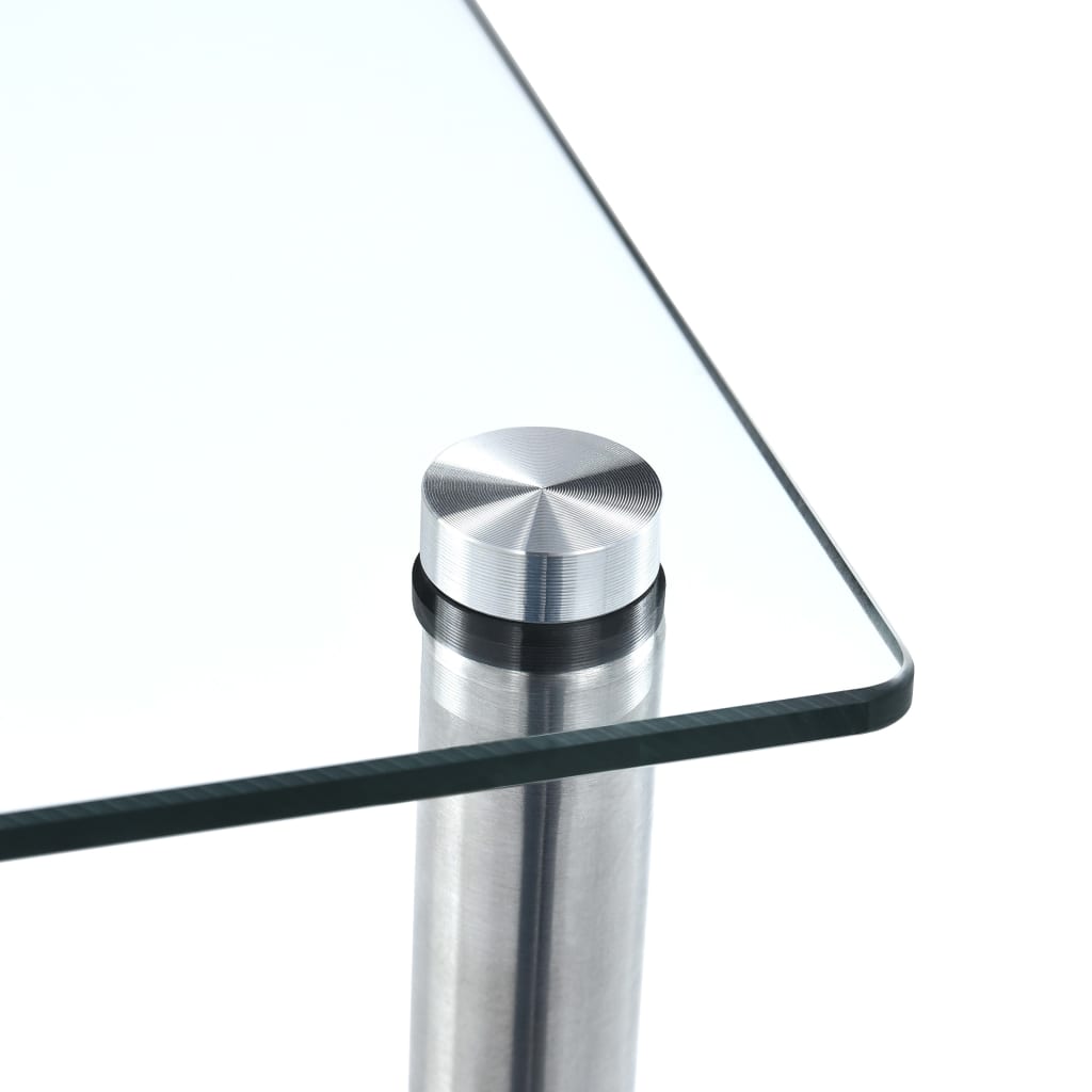 3-Tier Shelf Transparent 40x40x67 cm Tempered Glass- Bookcases & Standing Shelves - HomeShopIreland - Home Shop Ireland - Bookcases & Standing Shelves - 3-Tier Shelf Transparent 40x40x67 cm Tempered Glass