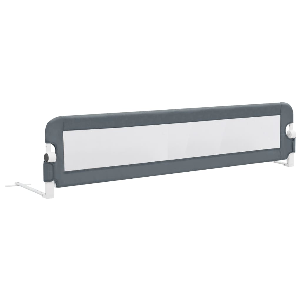 Toddler Safety Bed Rail Grey 180x42 cm Polyester- Baby Safety Rails - HomeShopIreland - Home Shop Ireland - Baby Safety Rails - Toddler Safety Bed Rail Grey 180x42 cm Polyester