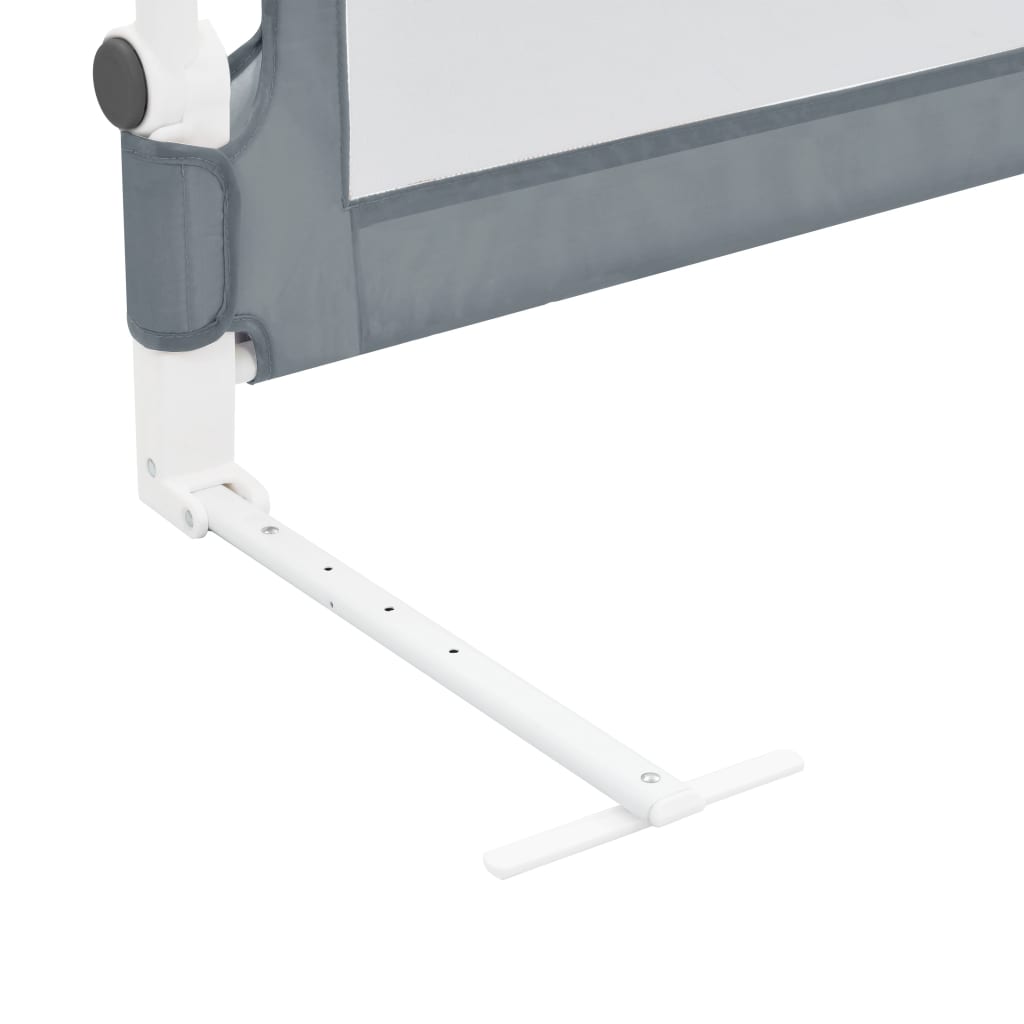 Toddler Safety Bed Rail Grey 180x42 cm Polyester- Baby Safety Rails - HomeShopIreland - Home Shop Ireland - Baby Safety Rails - Toddler Safety Bed Rail Grey 180x42 cm Polyester