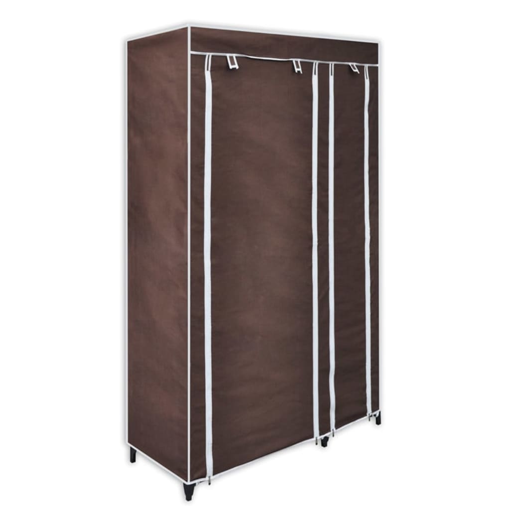 Fabric Wardrobes 2 pcs Brown- Cupboards & Wardrobes - HomeShopIreland - Home Shop Ireland - Cupboards & Wardrobes - Fabric Wardrobes 2 pcs Brown