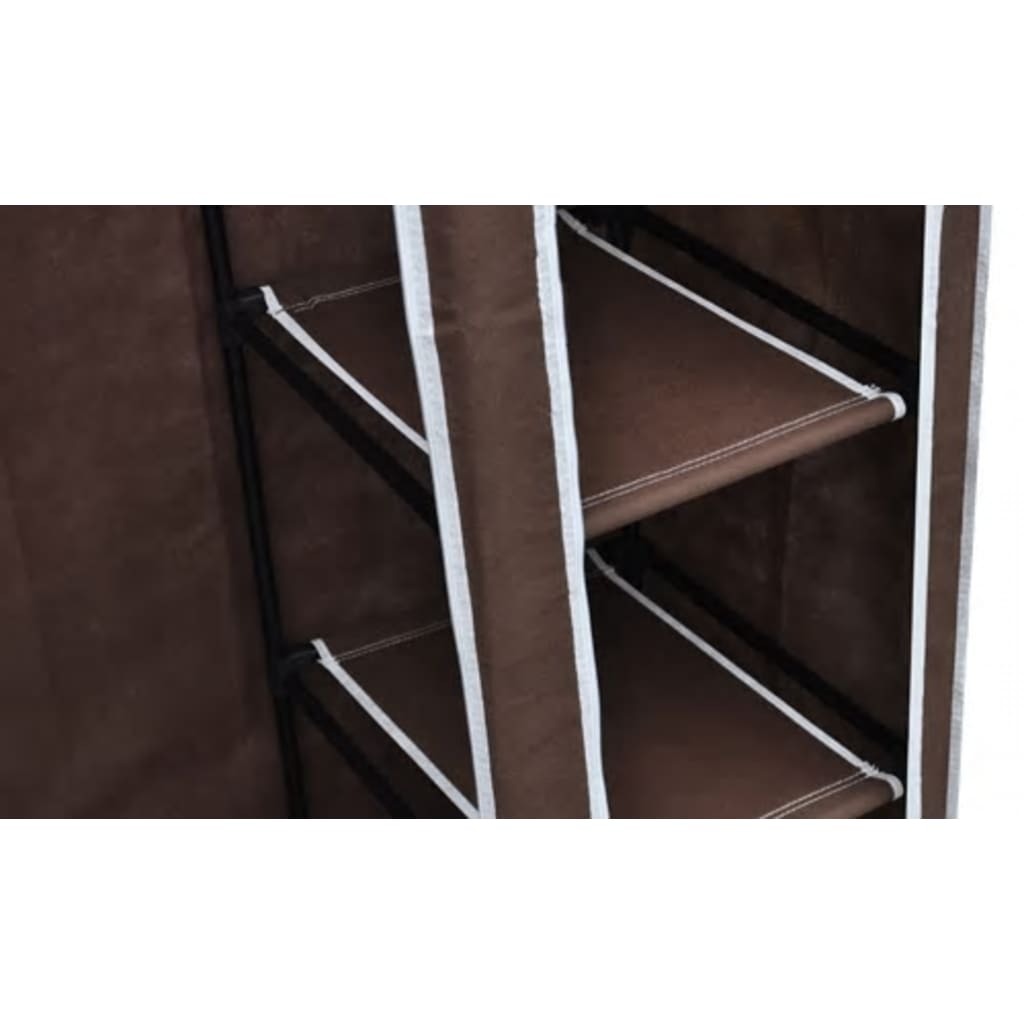 Fabric Wardrobes 2 pcs Brown- Cupboards & Wardrobes - HomeShopIreland - Home Shop Ireland - Cupboards & Wardrobes - Fabric Wardrobes 2 pcs Brown