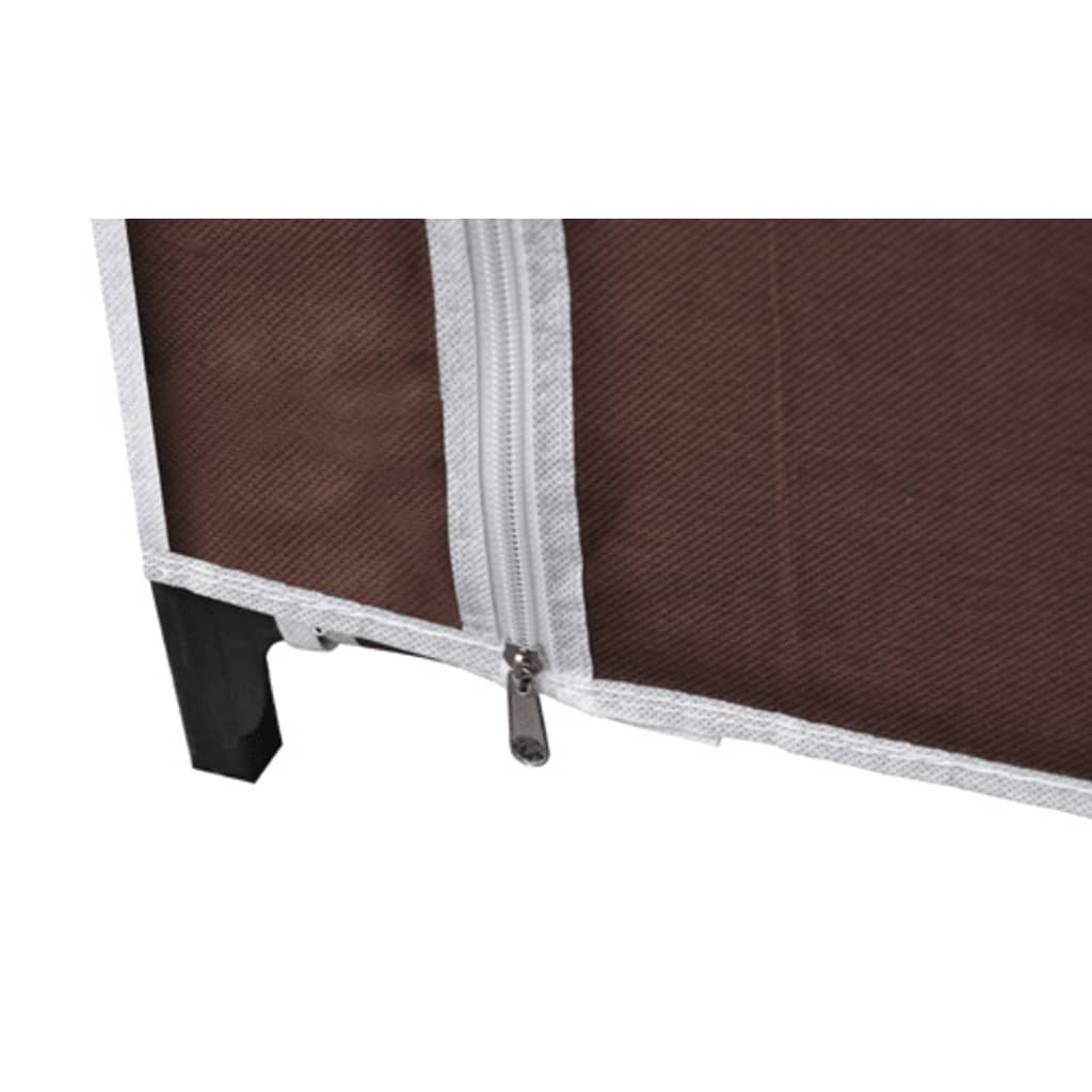 Fabric Wardrobes 2 pcs Brown- Cupboards & Wardrobes - HomeShopIreland - Home Shop Ireland - Cupboards & Wardrobes - Fabric Wardrobes 2 pcs Brown