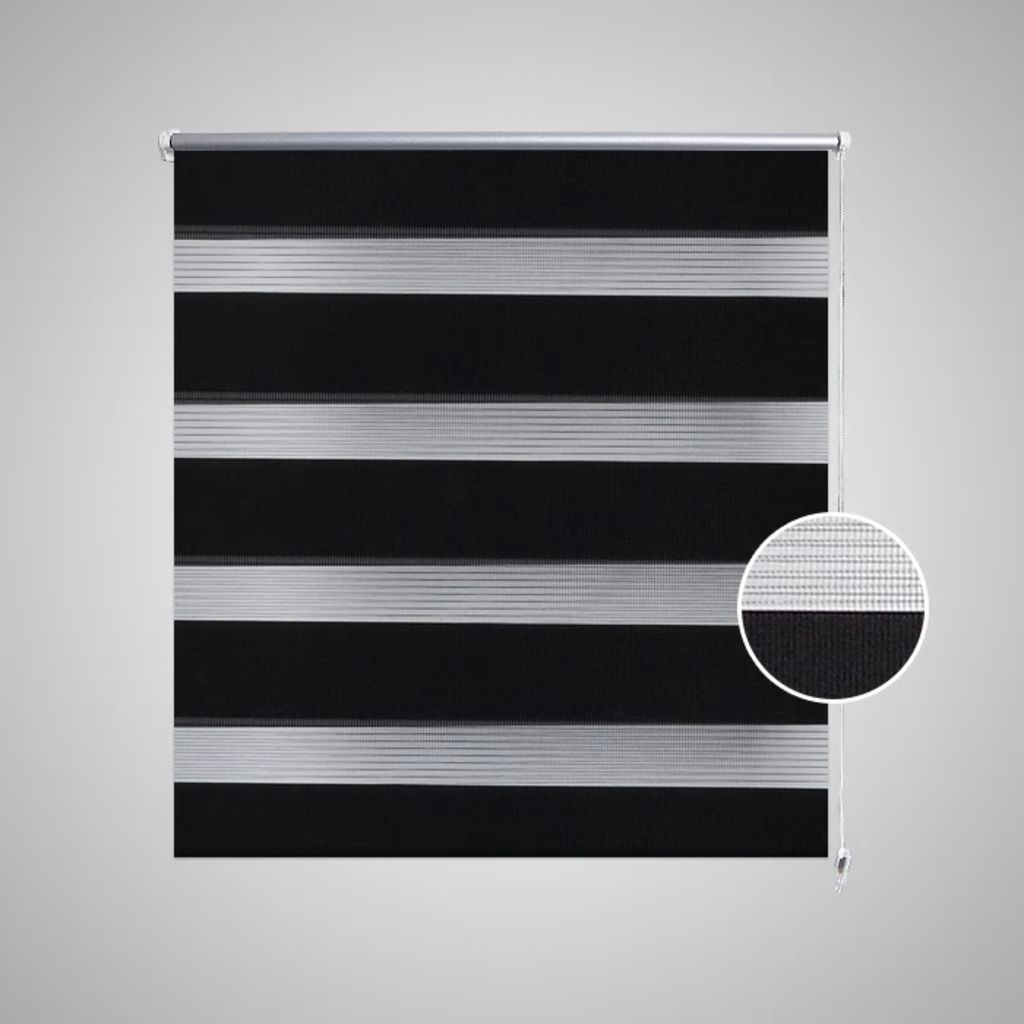 Zebra Blind 50 x 100 cm Black- Window Blinds & Shades - HomeShopIreland - Home Shop Ireland - Window Blinds & Shades - Zebra Blind 50 x 100 cm Black