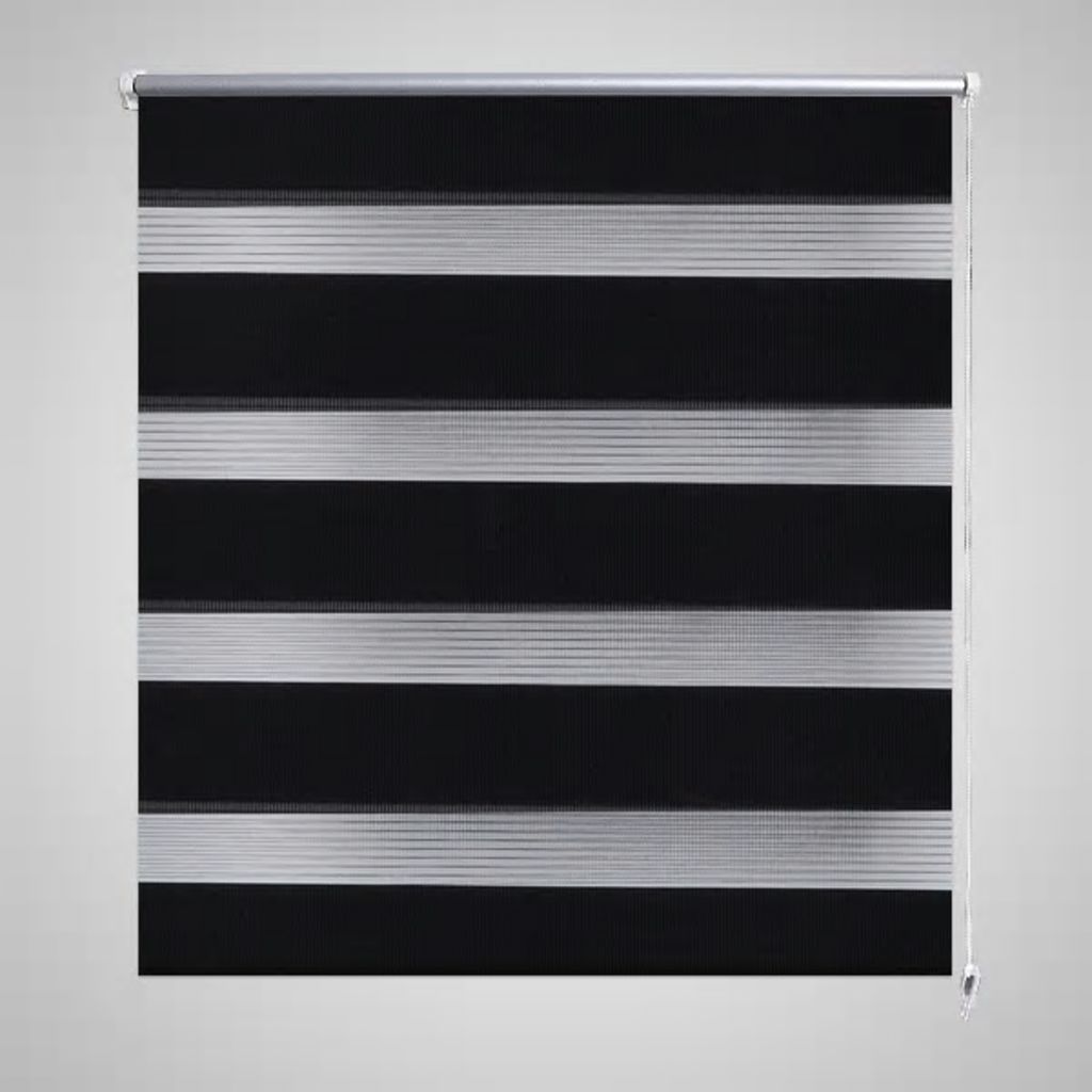 Zebra Blind 50 x 100 cm Black- Window Blinds & Shades - HomeShopIreland - Home Shop Ireland - Window Blinds & Shades - Zebra Blind 50 x 100 cm Black
