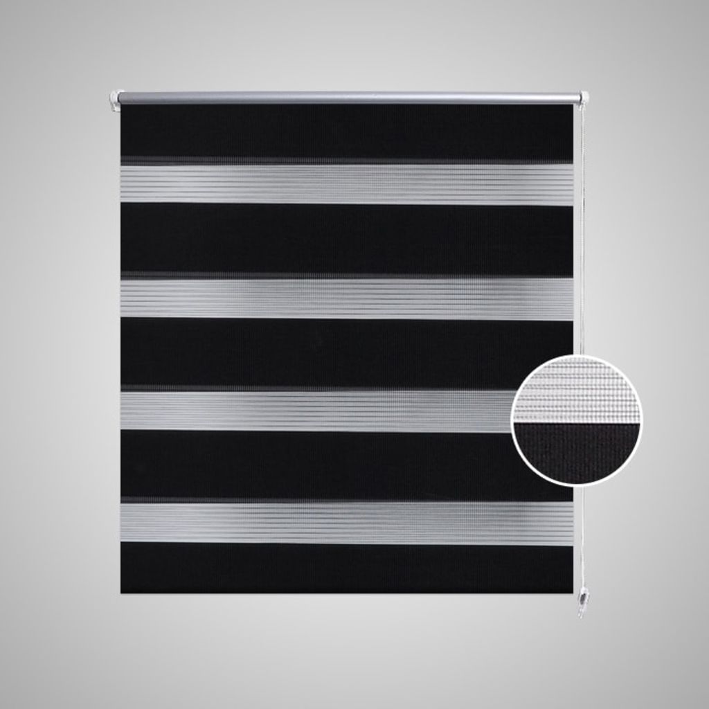 Zebra Blind 60 x 120 cm Black- Window Blinds & Shades - HomeShopIreland - Home Shop Ireland - Window Blinds & Shades - Zebra Blind 60 x 120 cm Black