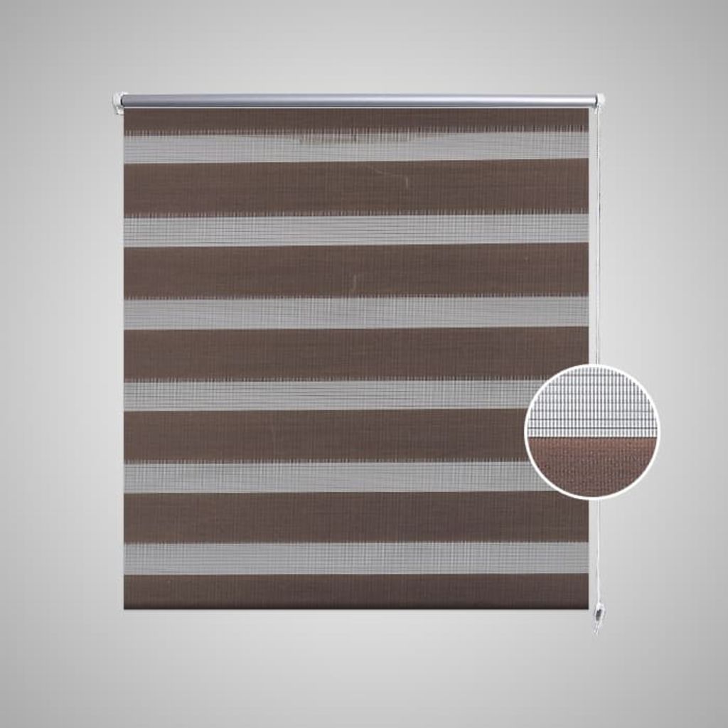 Zebra Blind 60 x 120 cm Coffee- Window Blinds & Shades - HomeShopIreland - Home Shop Ireland - Window Blinds & Shades - Zebra Blind 60 x 120 cm Coffee