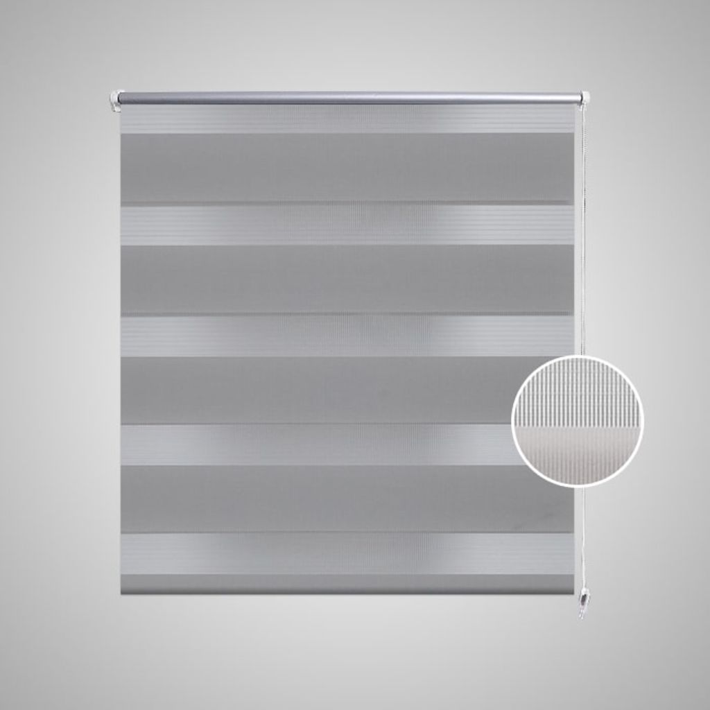 Zebra Blind 80 x 175 cm Grey- Window Blinds & Shades - HomeShopIreland - Home Shop Ireland - Window Blinds & Shades - Zebra Blind 80 x 175 cm Grey