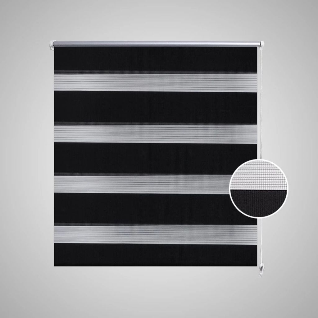 Zebra Blind 90 x 150 cm Black- Window Blinds & Shades - HomeShopIreland - Home Shop Ireland - Window Blinds & Shades - Zebra Blind 90 x 150 cm Black