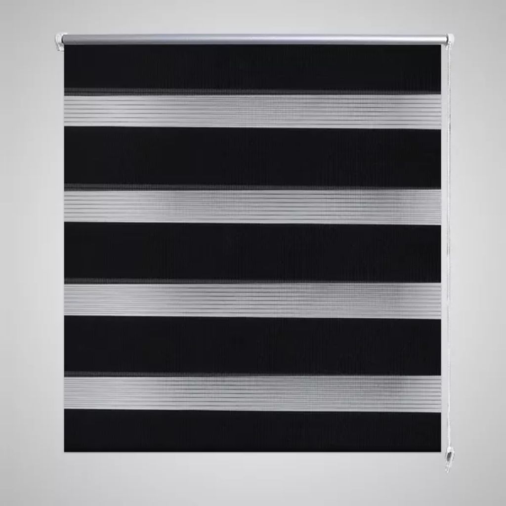 Zebra Blind 90 x 150 cm Black- Window Blinds & Shades - HomeShopIreland - Home Shop Ireland - Window Blinds & Shades - Zebra Blind 90 x 150 cm Black
