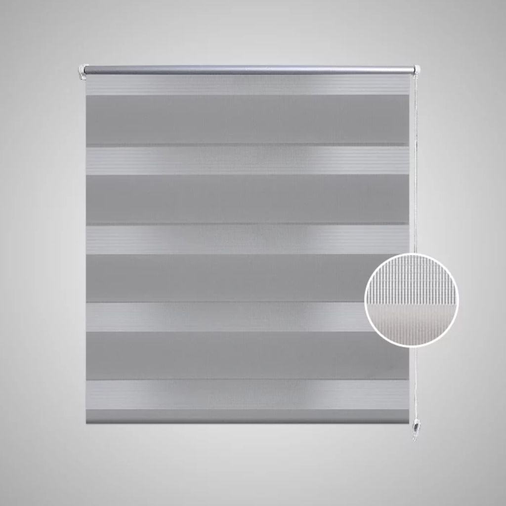 Zebra Blind 120 x 230 cm Grey- Window Blinds & Shades - HomeShopIreland - Home Shop Ireland - Window Blinds & Shades - Zebra Blind 120 x 230 cm Grey