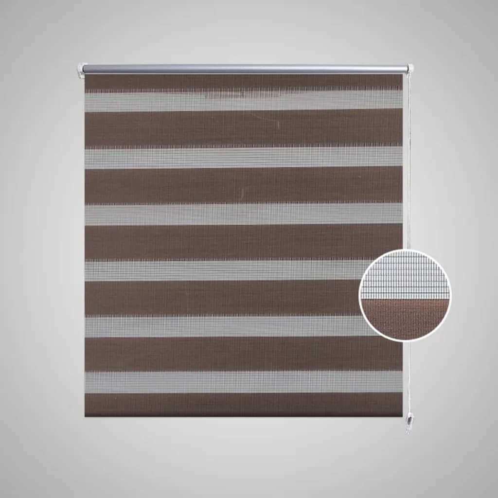 Zebra Blind 140 x 175 cm Coffee- Window Blinds & Shades - HomeShopIreland - Home Shop Ireland - Window Blinds & Shades - Zebra Blind 140 x 175 cm Coffee