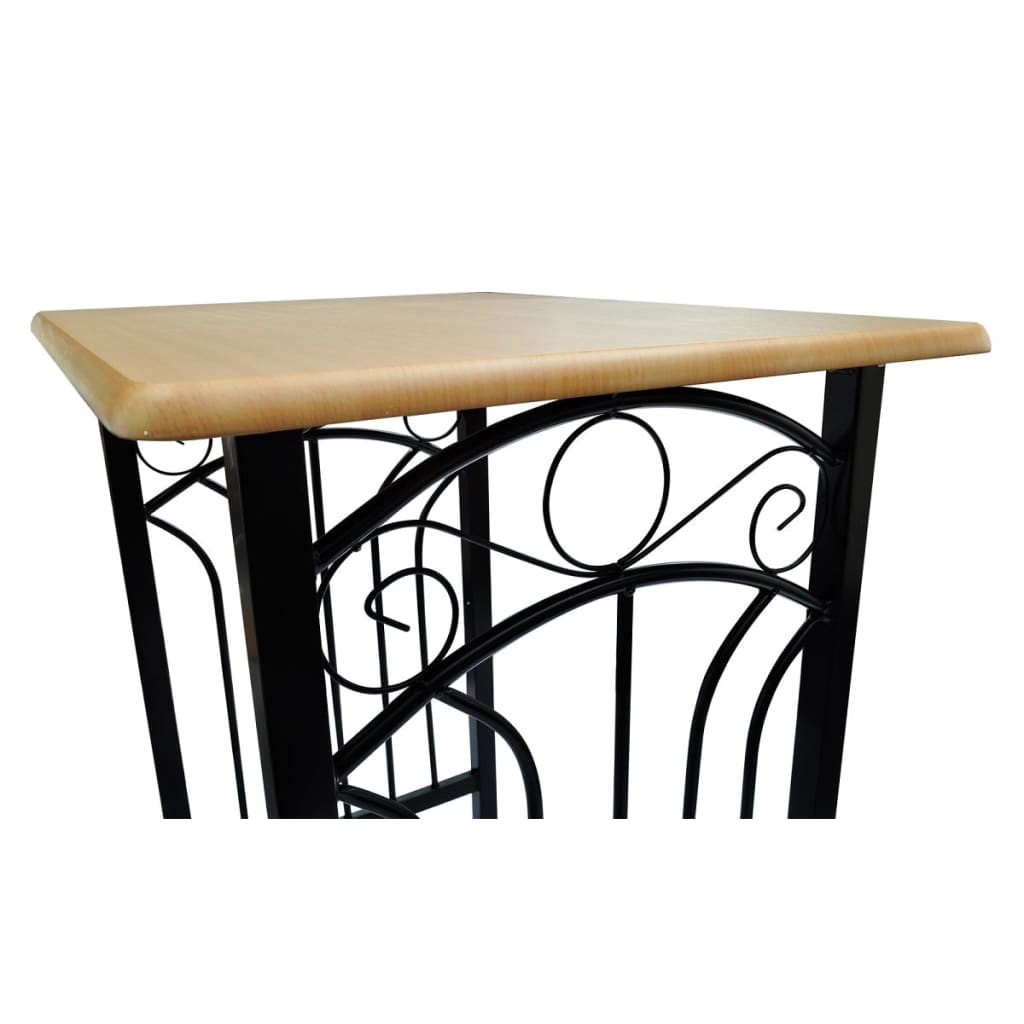 Breakfast/Dinner Table Dining Set MDF with Black- Kitchen & Dining Furniture Sets - HomeShopIreland - Home Shop Ireland - Kitchen & Dining Furniture Sets - Breakfast/Dinner Table Dining Set MDF with Black