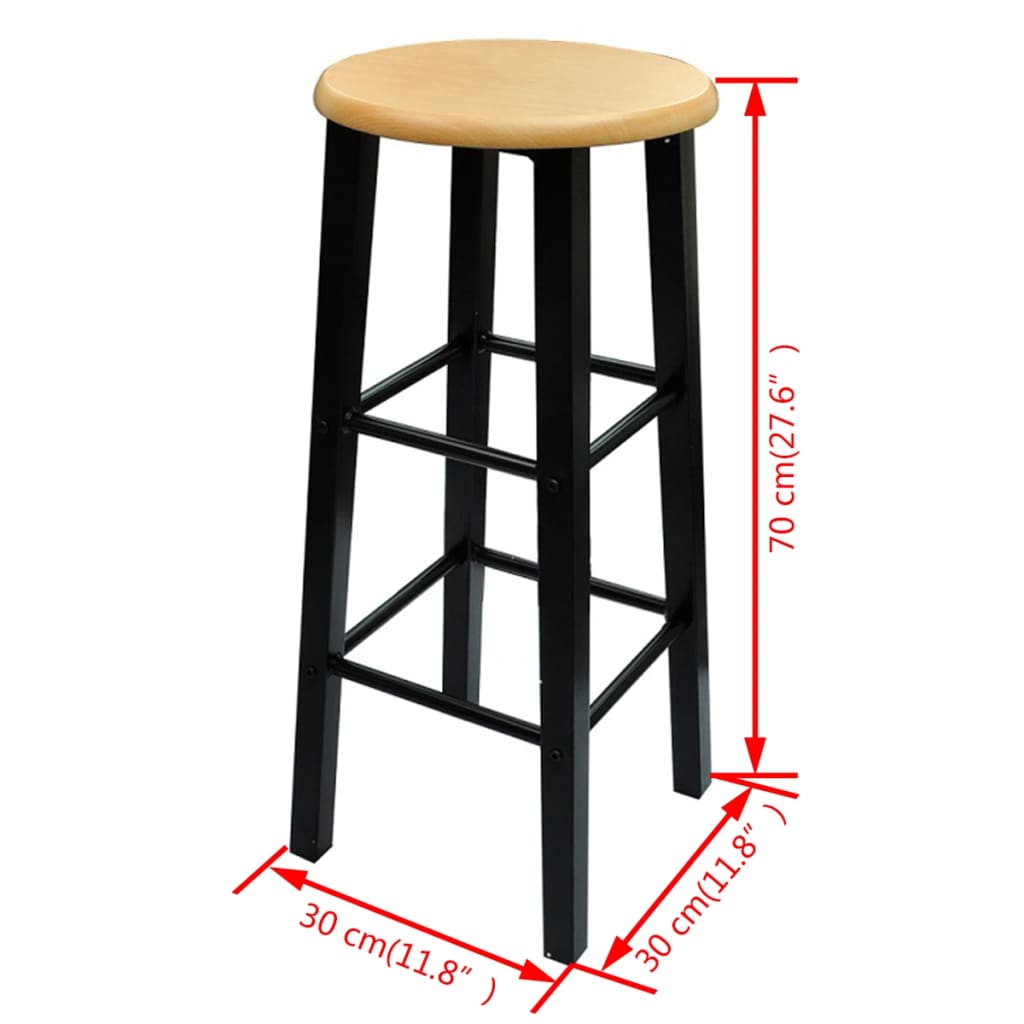 Breakfast/Dinner Table Dining Set MDF with Black- Kitchen & Dining Furniture Sets - HomeShopIreland - Home Shop Ireland - Kitchen & Dining Furniture Sets - Breakfast/Dinner Table Dining Set MDF with Black