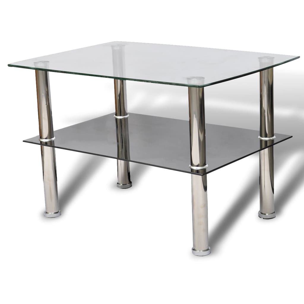 Coffee Table Glass 2 Tiers- Coffee Tables - HomeShopIreland - Home Shop Ireland - Coffee Tables - Coffee Table Glass 2 Tiers